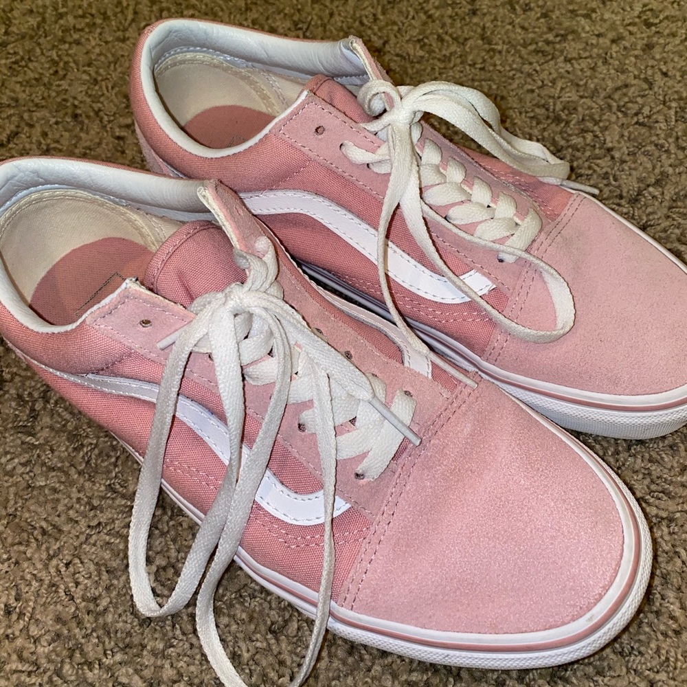 pink old skool vans